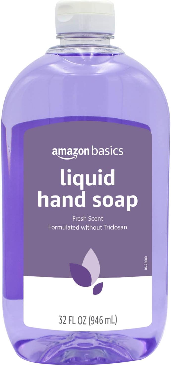 Amazon Basics Liquid Hand Soap Refill, Milk and Honey Scent, Triclosan-Free, pH Balanced, Dermatologist Tested, 50 Fluid Ounces, 2-Pack (Previously Solimo)