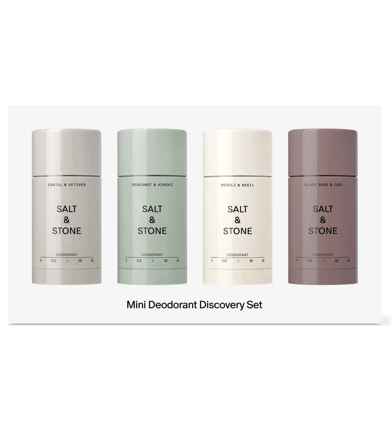 Salt & Stone Aluminum-Free Deodorant, Women & Men Santal & Vetiver 2.6 oz