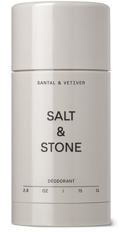 Salt & Stone Aluminum-Free Deodorant, Women & Men Santal & Vetiver 2.6 oz
