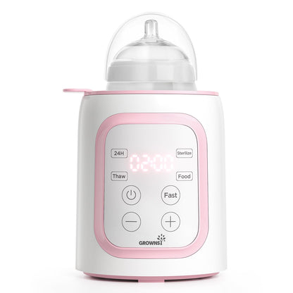 Grownsy 8-in-1 OG Fast Bottle Warmer with Timer, Gray