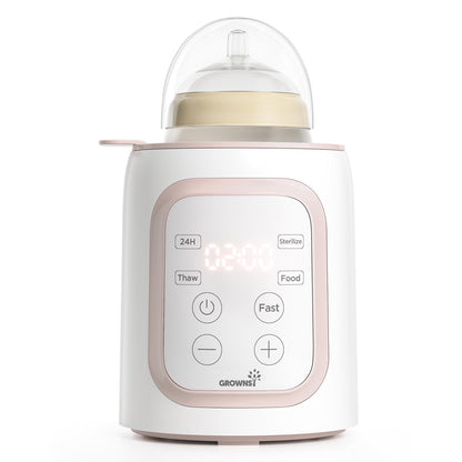 Grownsy 8-in-1 OG Fast Bottle Warmer with Timer, Gray