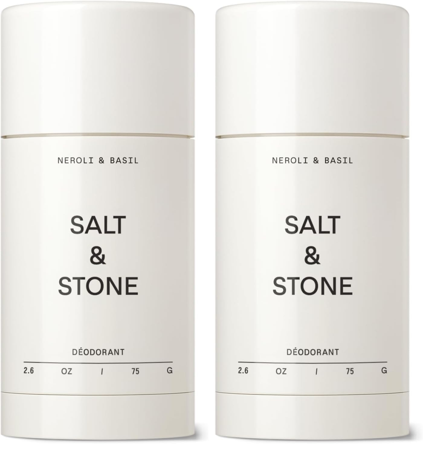 Salt & Stone Aluminum-Free Deodorant, Women & Men Santal & Vetiver 2.6 oz