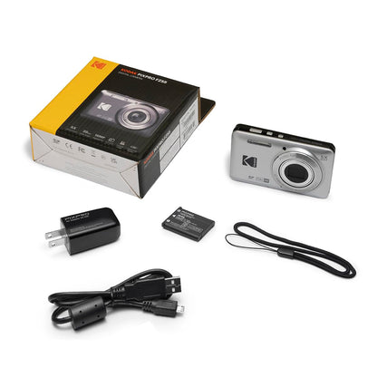 KODAK PIXPRO FZ55 16MP Compact Digital Camera, 5X Optical Zoom, Black