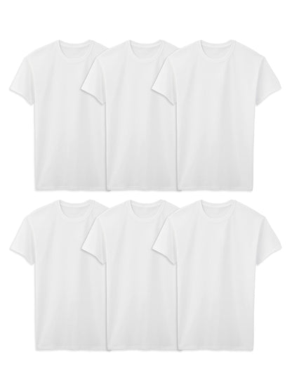 Fruit of The Loom Men's Crew Tee Undershirts, Moisture Wicking & Tag Free, Also Available in Big & Tall