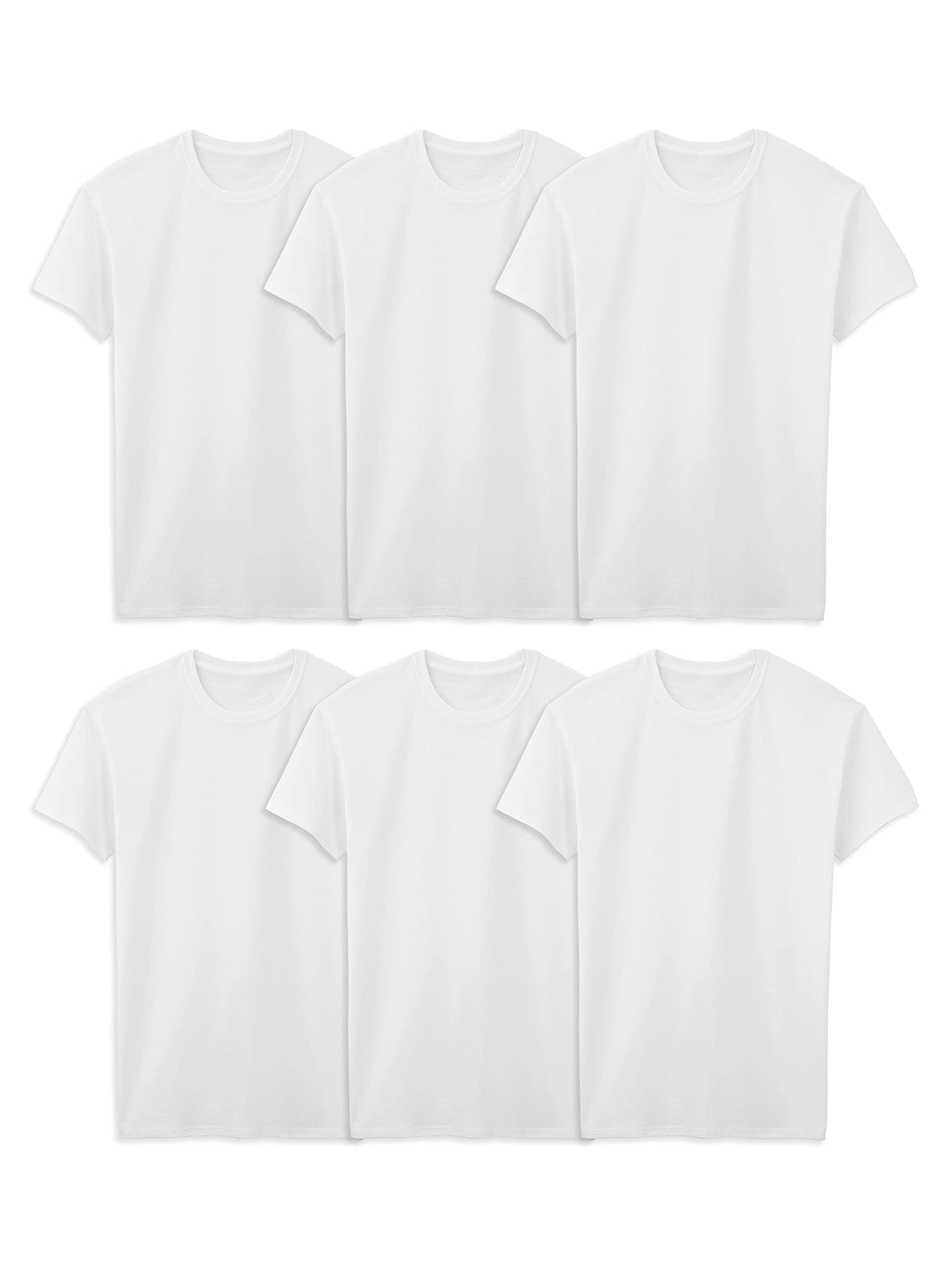 Fruit of The Loom Men's Crew Tee Undershirts, Moisture Wicking & Tag Free, Also Available in Big & Tall