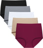 FallSweet No Show High Waist Briefs Underwear for Women Seamless Panties
