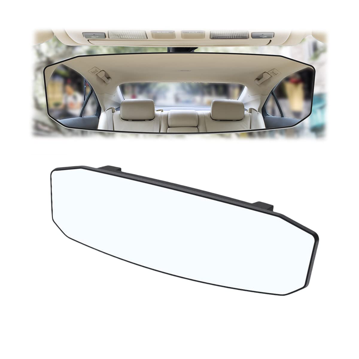 8sanlione 360-Degree Adjustable Car Rearview Mirror