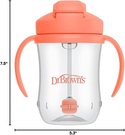 Dr. Brown's Milestones Baby's First Straw Cup, Blue, 1-Pack
