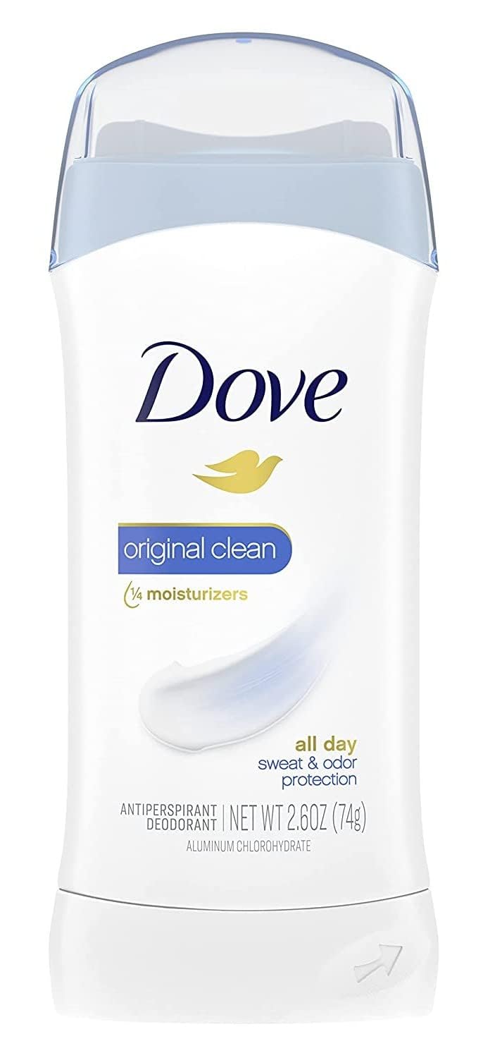 Dove Antiperspirant Deodorant Stick Original Clean 2.6 oz 2PK