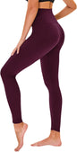 TNNZEET High Waisted Leggings for Women - No See Through Tummy Control Cycling Workout Yoga Pants with Pockets Reg & Plus