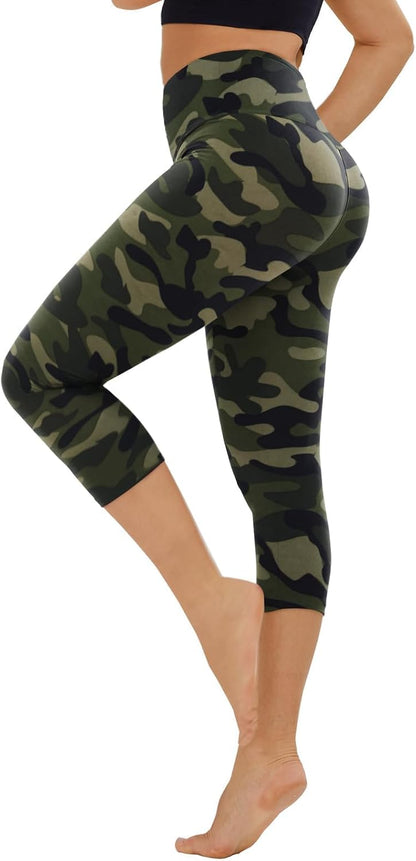 TNNZEET High Waisted Leggings for Women - No See Through Tummy Control Cycling Workout Yoga Pants with Pockets Reg & Plus