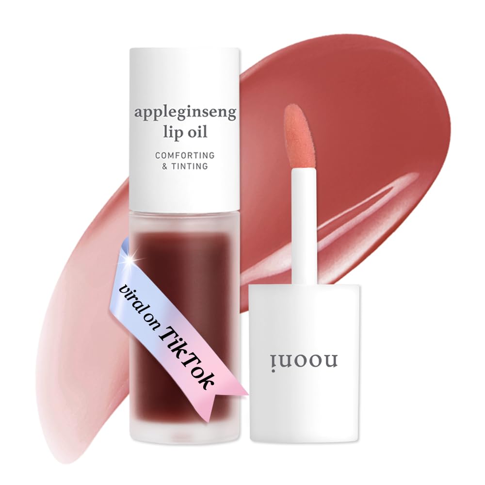 NOONI Korean Lip Oil - Applepeony - pH Color-Changing Plumping Lip Gloss