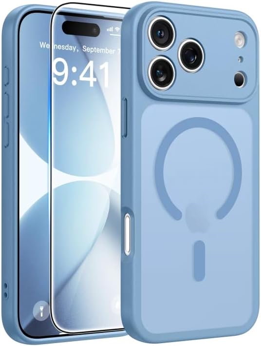FNTCASE for Google Pixel 10 / Pixel 10 Pro Case: Soft TPU Non Slip Blue
