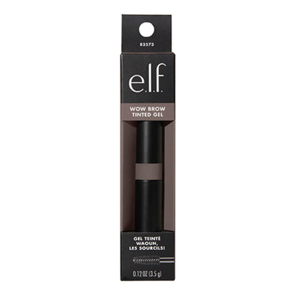 e.l.f. Wow Brow Gel, Volumizing, Buildable, Wax-Gel Hybrid, Creates Full, Voluminous-Looking Brows, Locks Brow Hairs In Place, Deep Brown