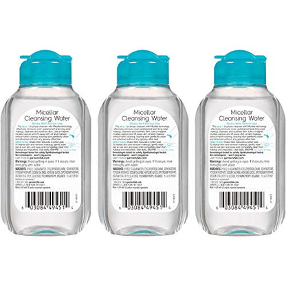 Garnier Micellar Water For Waterproof Makeup, Hydrating Facial Cleanser & Makeup Remover, Suitable for Sensitive Skin, Vegan, Cruelty Free, 13.5 Fl Oz (400mL), 1 Count