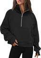 AUTOMET Womens Sweatshirts Half Zip Fleece Pullover Fall Outfits