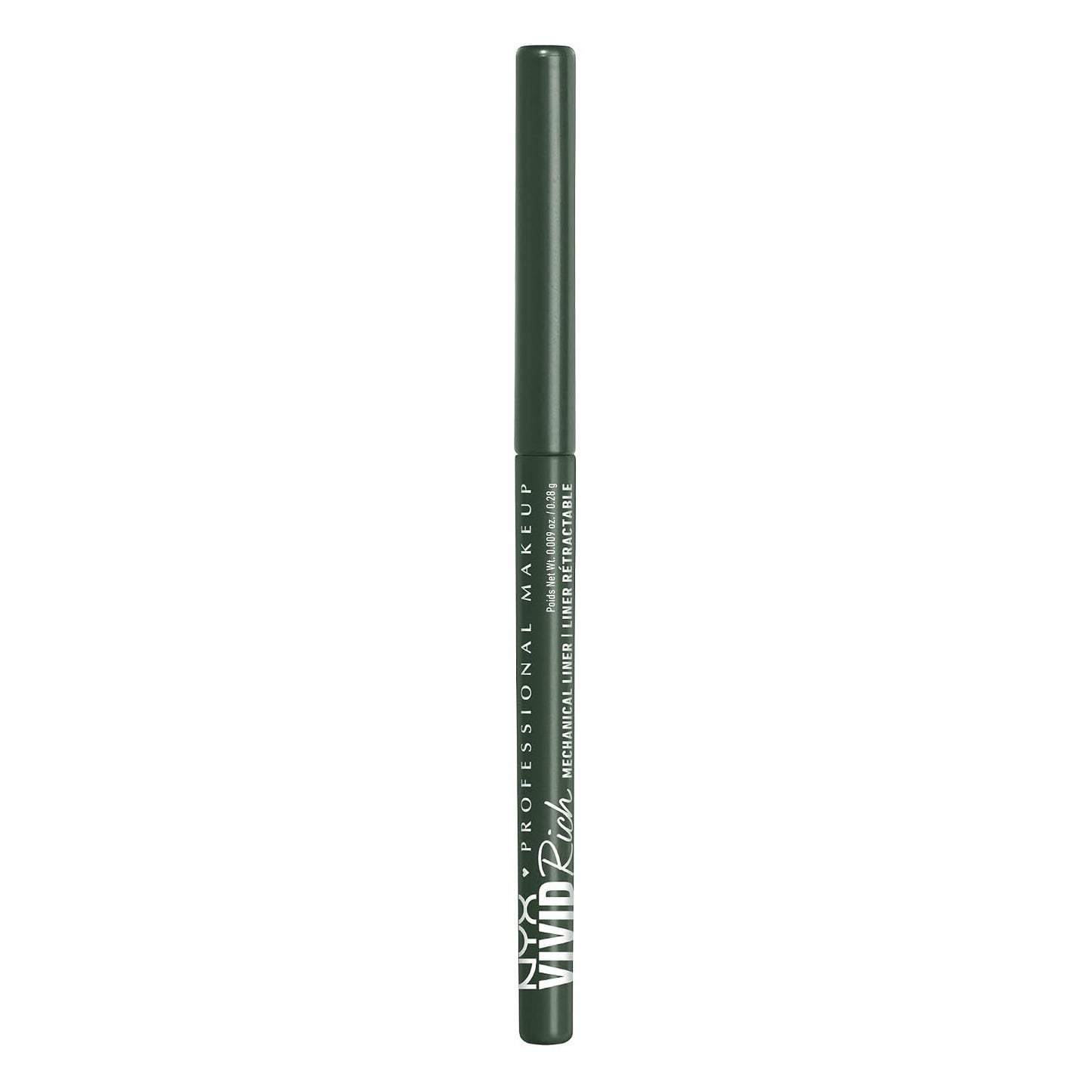 NYX PROFESSIONAL MAKEUP Mechanical Eye Pencil,Vivid Rich Mechanical, Creamy Retractable Eyeliner - Always Onyx, Black Eyeliner