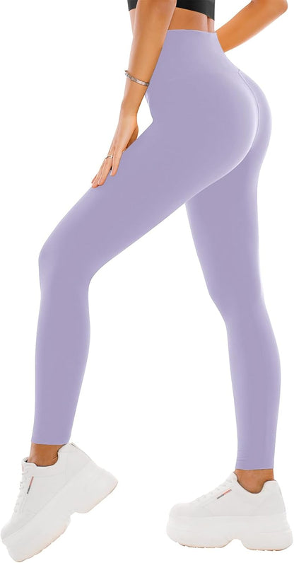 SINOPHANT High Waisted Leggings for Women - Full Length Capri Buttery Soft Yoga Pants for Workout Athletic