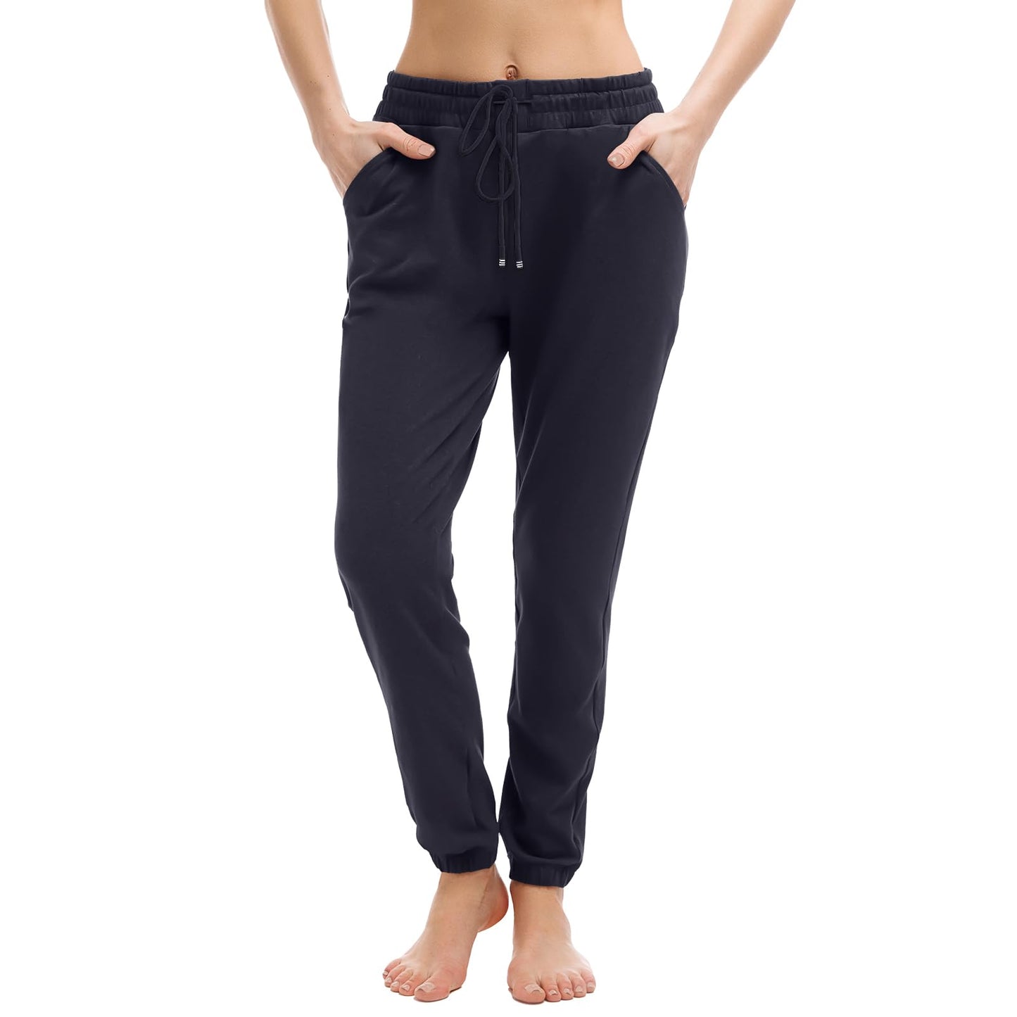 Walifrey Joggers with Pockets, Drawstring Sweatpants Women