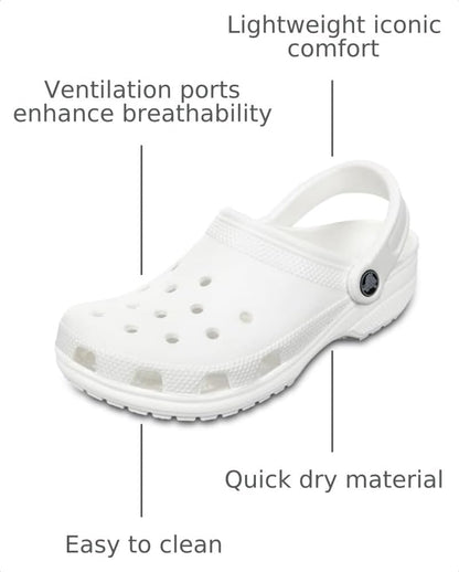 Crocs Unisex-Adult Classic Clog, Clogs for Women and Men
