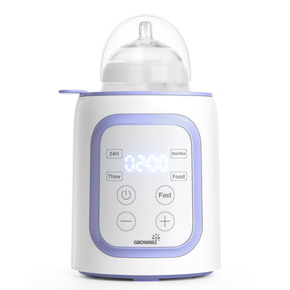 Grownsy 8-in-1 OG Fast Bottle Warmer with Timer, Gray