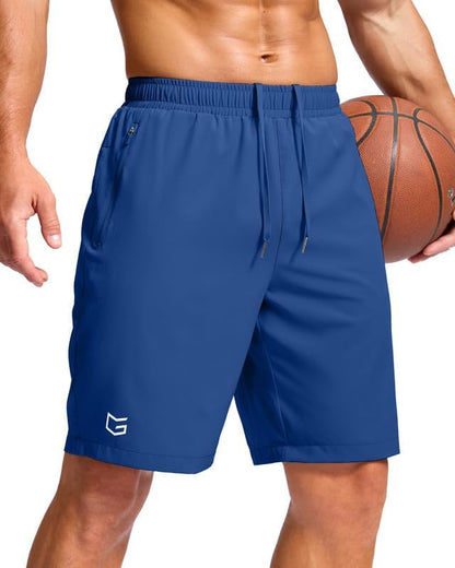G Gradual Men's Athletic Running Shorts with 2 Zipper Pockets 7"/ 5"/ 9"