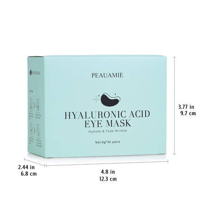 PEAUAMIE Under Eye Patches Gold and Hyaluronic Acid for puffy eyes,Rose Eye Masks for Dark Circles and Puffiness skin care Smooth Wrinkles products 30 Pairs