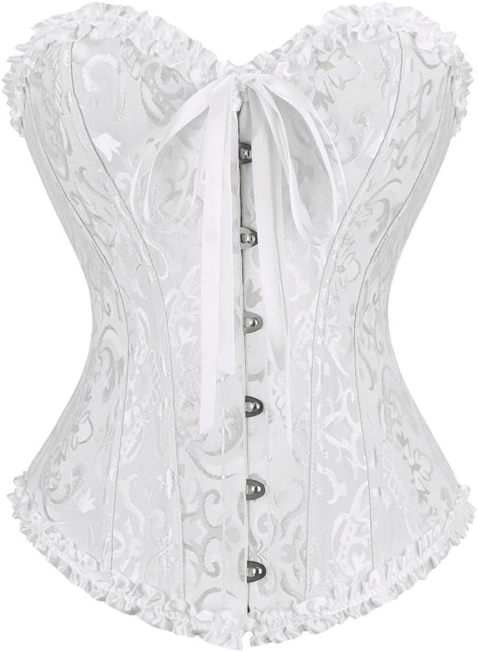 frawirshau Women's Overbust Costume Corset Renaissance Victorian