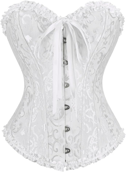 frawirshau Women's Overbust Costume Corset Renaissance Victorian