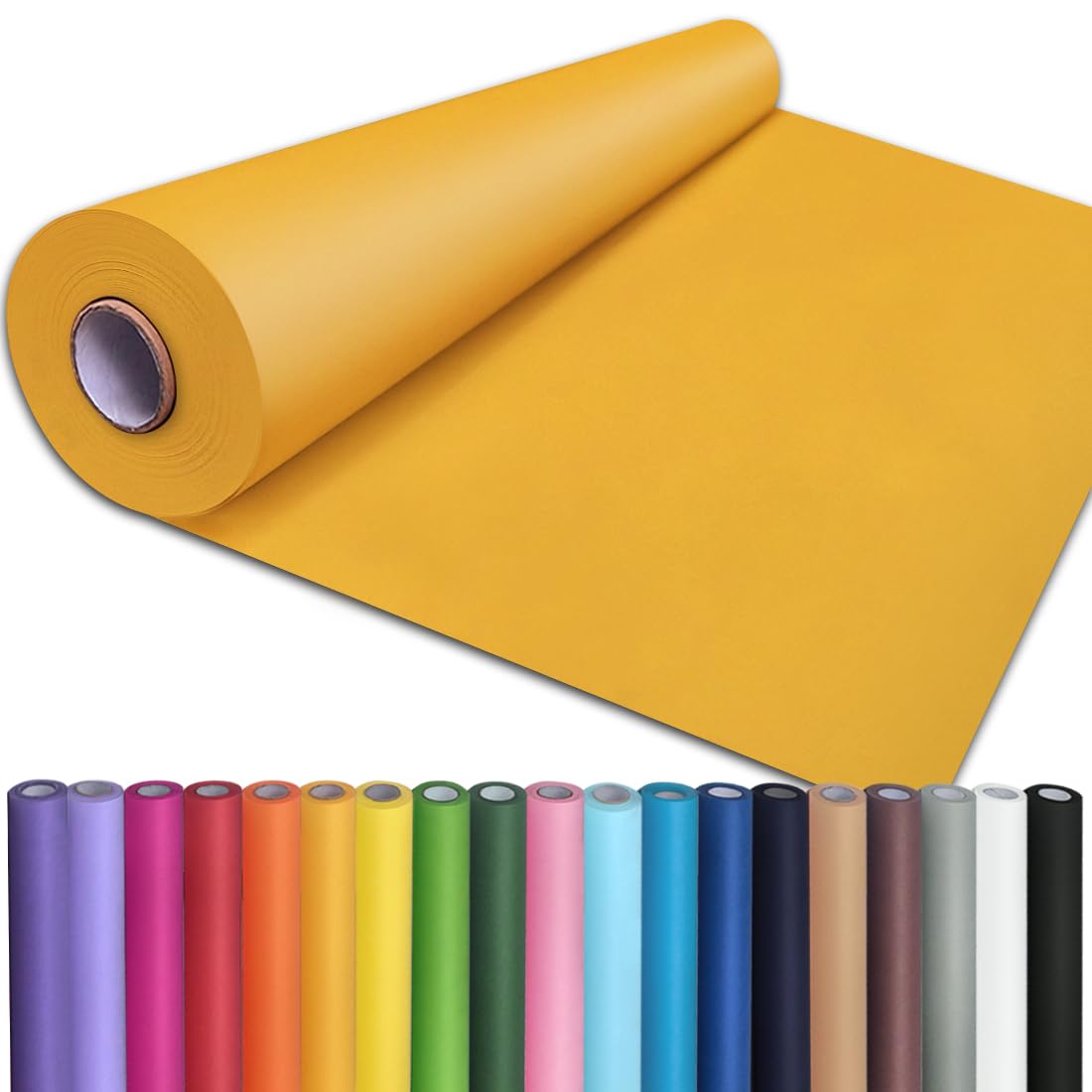 PerkHomy Brown Kraft Paper Roll 36" x 1,440" (120') for Craft Bulletin Board Paper Art Table Covering Crafting Gift Wrapping Bouquet Packing Parcel 70GSM 50LB (Brown, 36" x 120')