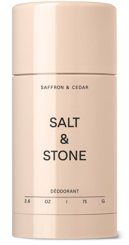 Salt & Stone Aluminum-Free Deodorant, Women & Men Santal & Vetiver 2.6 oz