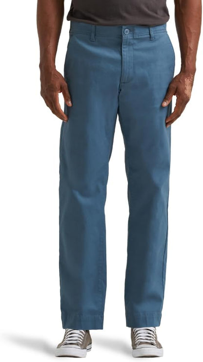 Lee Men's Extreme Motion Flat Front Regular Straight Pant