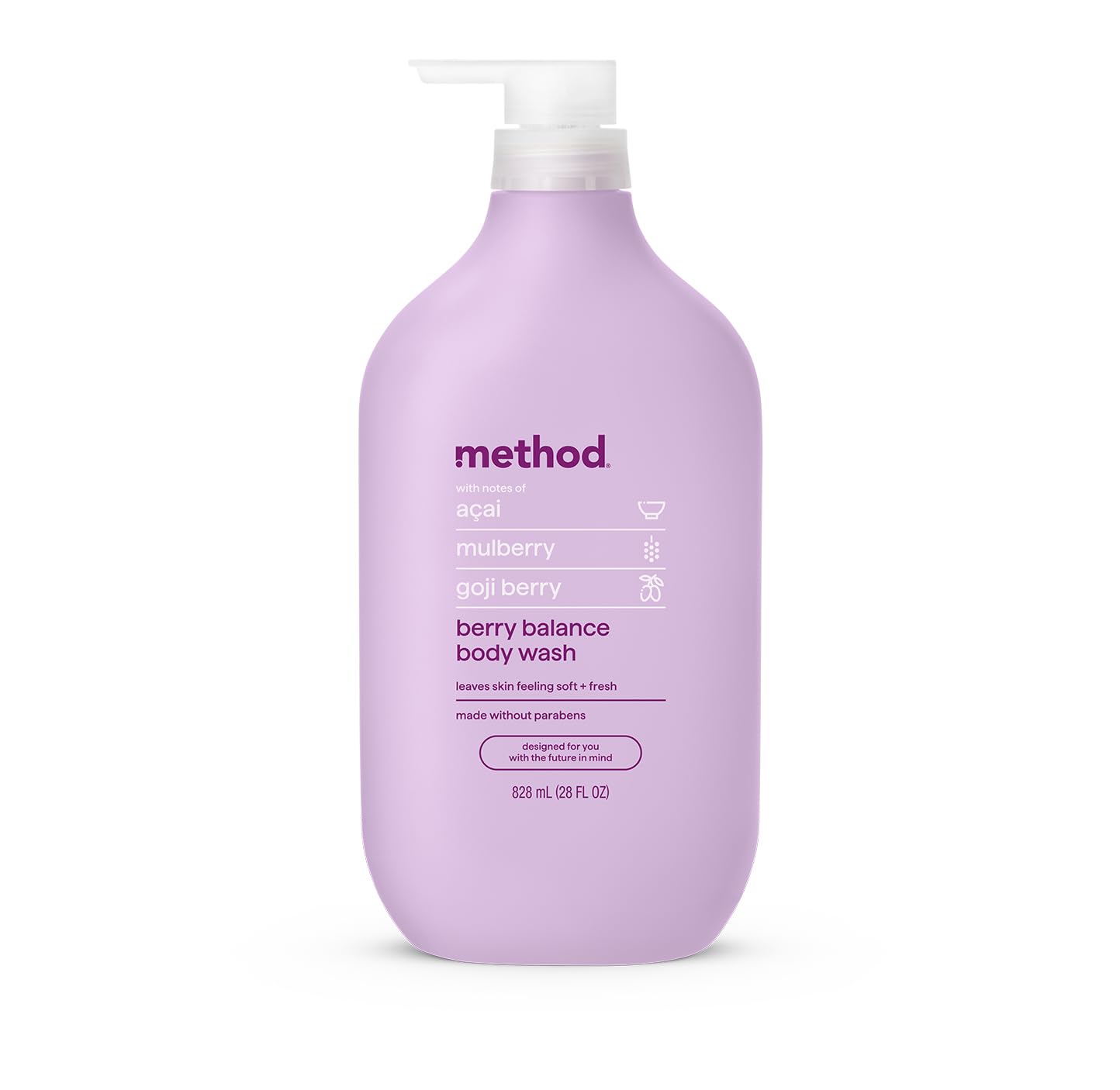 Method Body Wash, Island Mist-Leaves Skin Feeling Soft & Moisturized, Made Without Parabens, Notes of Hibiscus, Mango Nectar & Passion Fruit, 28 fl oz