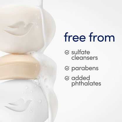 Dove Beauty Bar Soap Original 8 Count for Soft, Smooth Skin, with 1/4 Moisturizing Cream 3.75 oz | Moisturizing beauty bar with ¼ moisturizing cream for soft, smooth skin on face, body and hands