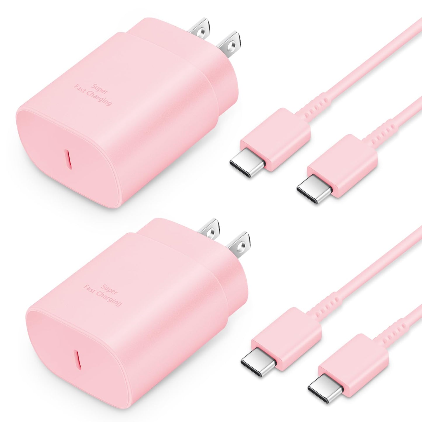 GUUSMART Type C Charger 2-Pack 25W Long 6ft USB C Charger Cable