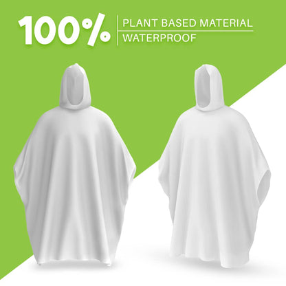 Hagon PRO Disposable Rain Ponchos for Adults (5 Pack)