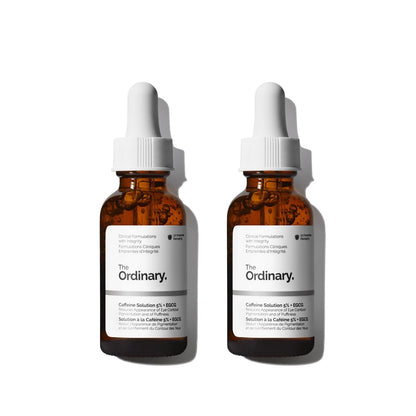 The Ordinary Caffeine Solution 5% + EGCG Eye Serum, Depuffing Eye Serum for Dark Circles and Tired Eyes
