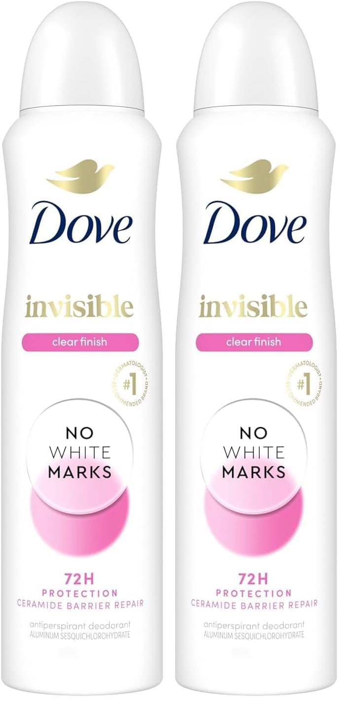 Dove Invisible Antiperspirant Dry Spray Clear Finish 3PK 3.8 oz