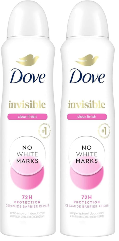 Dove Invisible Antiperspirant Dry Spray Clear Finish 3PK 3.8 oz