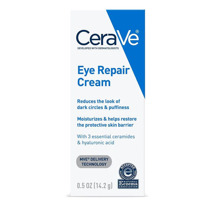 CeraVe Eye Repair Cream, Under Eye Cream for Puffiness and Bags, 0.5oz