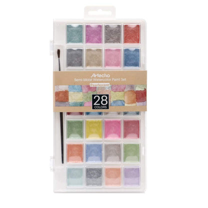 Artecho 48 Colors Watercolor Paint Set, 3 Brushes