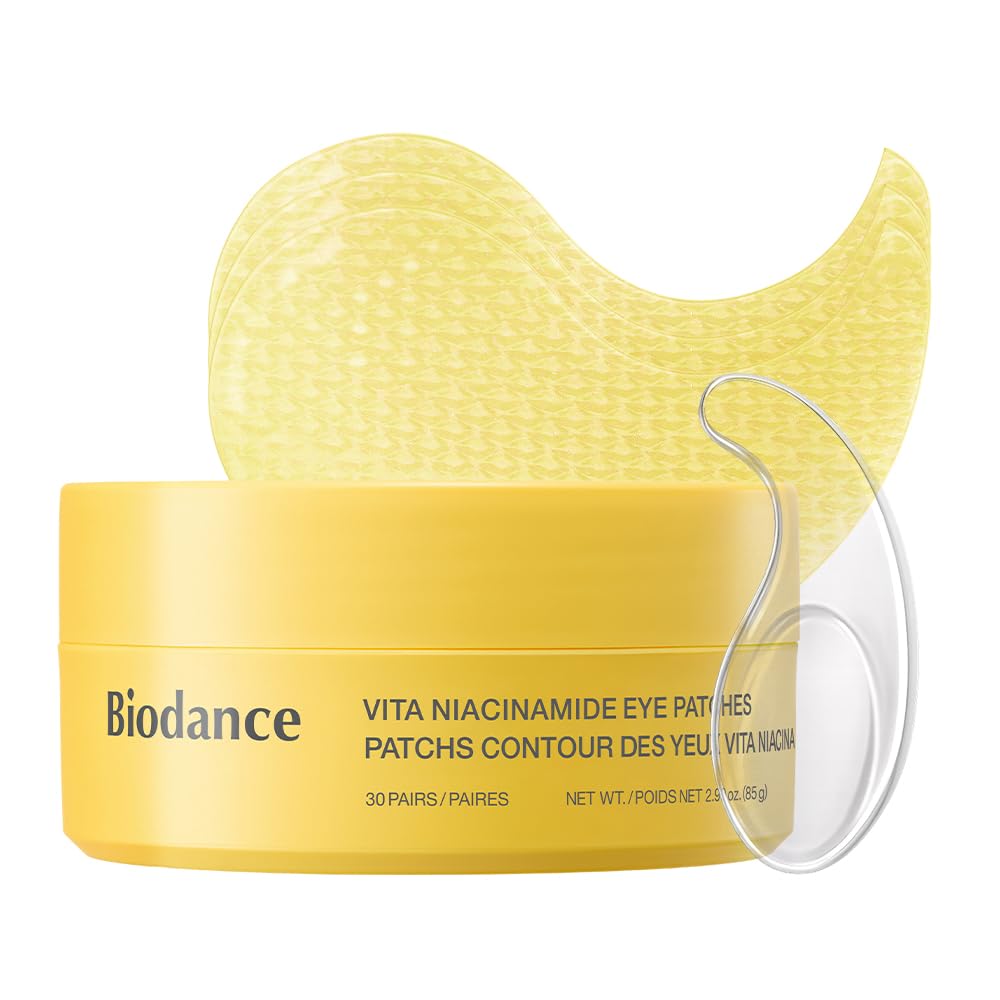 BIODANCE Hydrogel Eye Patches for Under Eye, Vita Niacinamide (60 Count)