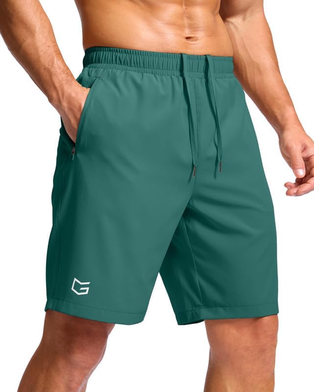 G Gradual Men's Athletic Running Shorts with 2 Zipper Pockets 7"/ 5"/ 9"