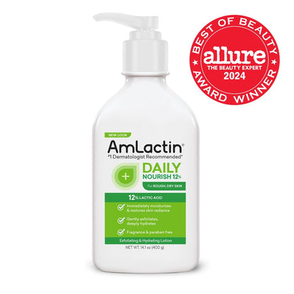 AmLactin Daily Nourish Body Lotion, 12% Lactic Acid, 14.1 oz