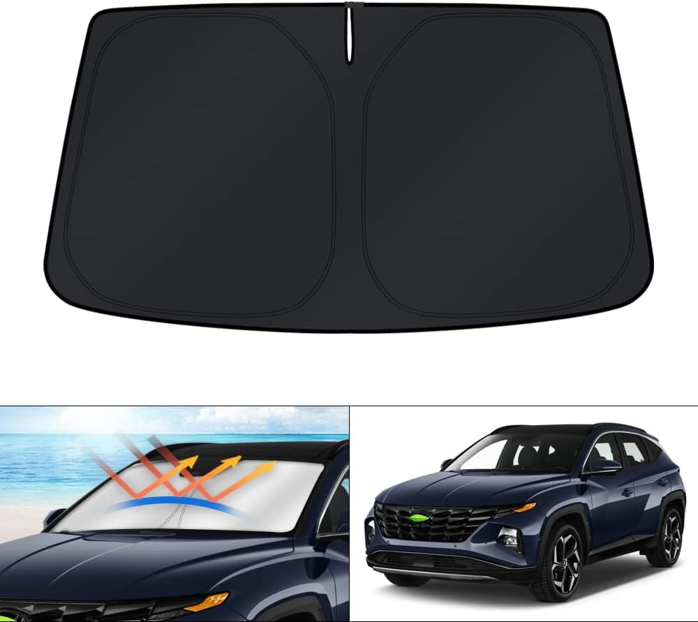 KUST Windshield Sun Shade for 2016 2017 2018 2019 2020 2021 2022 BMW X1 F48 Accessories Custom Fit Sunshade Foldable Window Sun Visor Protector Blocks UV Rays Keep Your Car Cooler