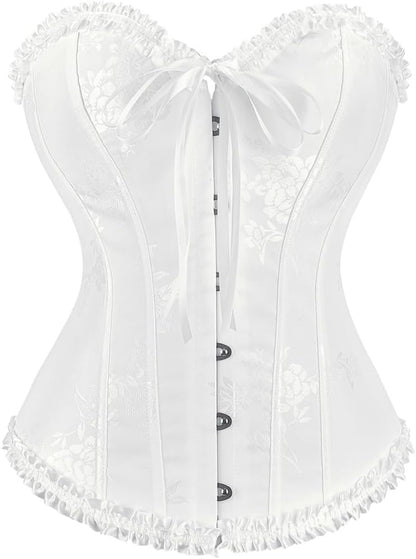 frawirshau Women's Overbust Costume Corset Renaissance Victorian