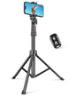 SENSYNE 72" Phone Tripod, Extendable Cell Phone Tripod Stand, Selfie Stick with Wireless Remote and Phone Holder, Compatible with iPhone Android Phone, Camera