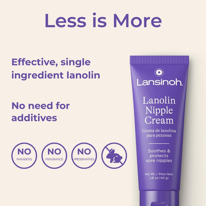 Lansinoh Lanolin Nipple Cream, 1.41 Ounces