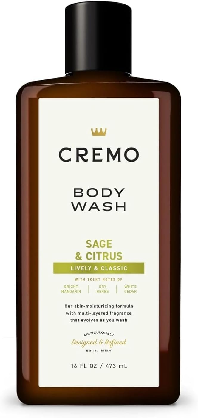 Cremo Body Wash for Men, Cypress Santal, 16 Fl Oz