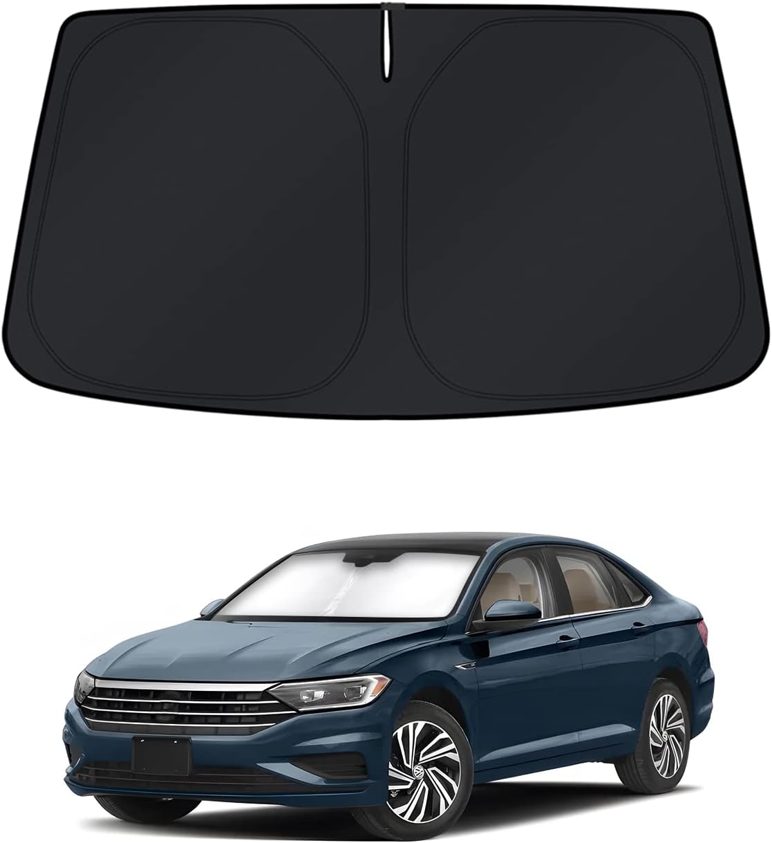 KUST Windshield Sun Shade for 2016 2017 2018 2019 2020 2021 2022 BMW X1 F48 Accessories Custom Fit Sunshade Foldable Window Sun Visor Protector Blocks UV Rays Keep Your Car Cooler